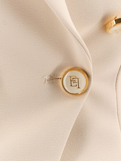 elisabetta-franchi-fitted-blazer-with-logoed-buttons
