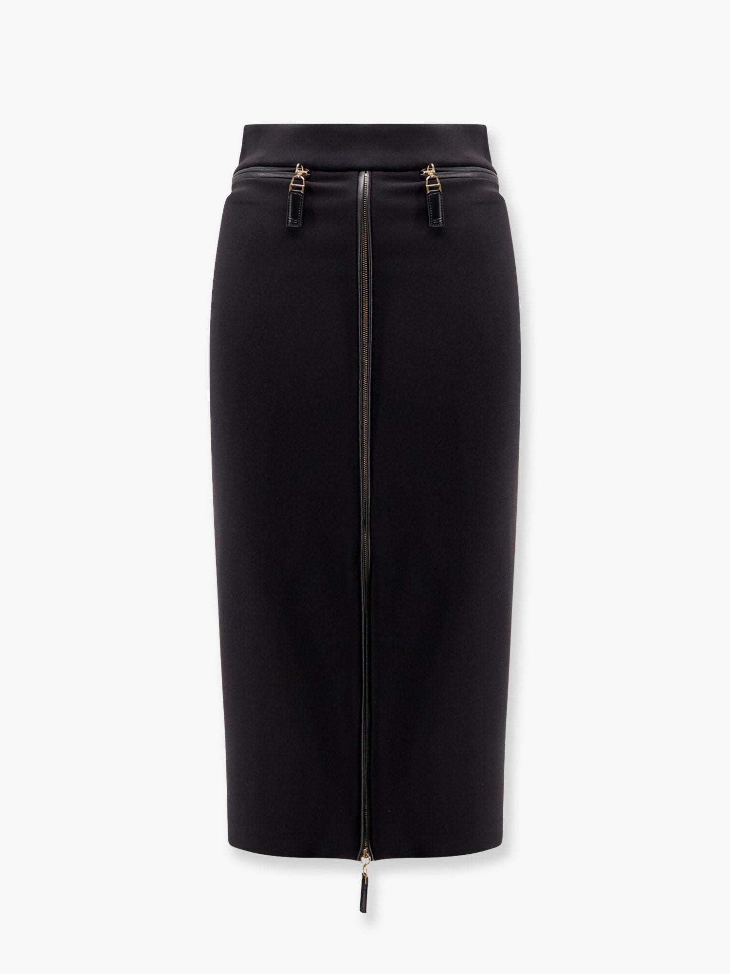 elisabetta-franchi-satin-pencil-skirt