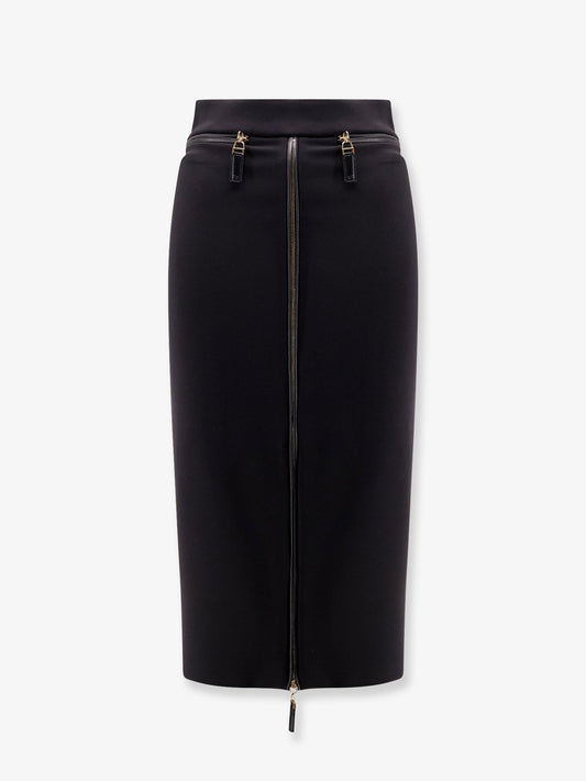 elisabetta-franchi-satin-pencil-skirt