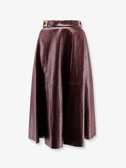 elisabetta-franchi-faux-leather-skirt
