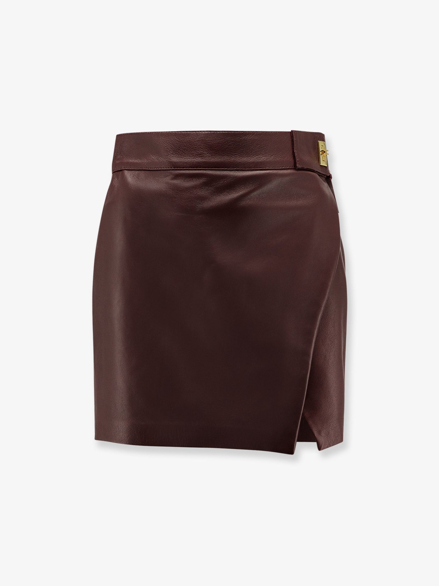 elisabetta-franchi-leather-miniskirt