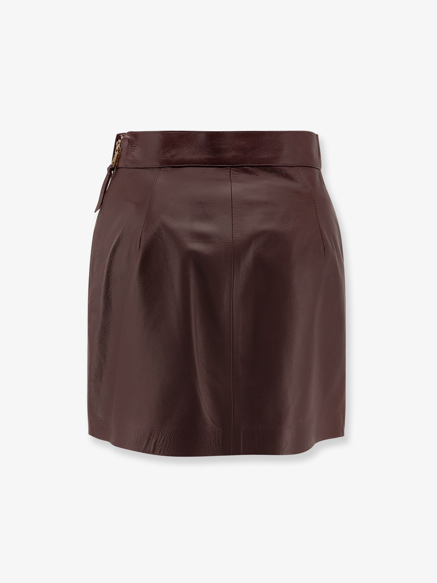 elisabetta-franchi-leather-miniskirt