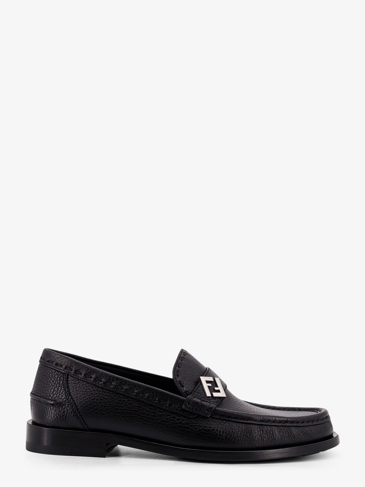 fendi-ff-metal-leather-loafers