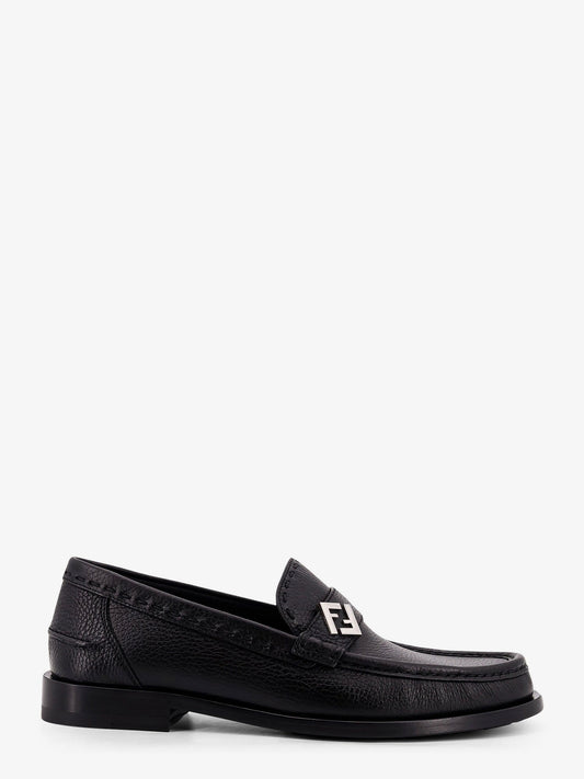 fendi-ff-metal-leather-loafers