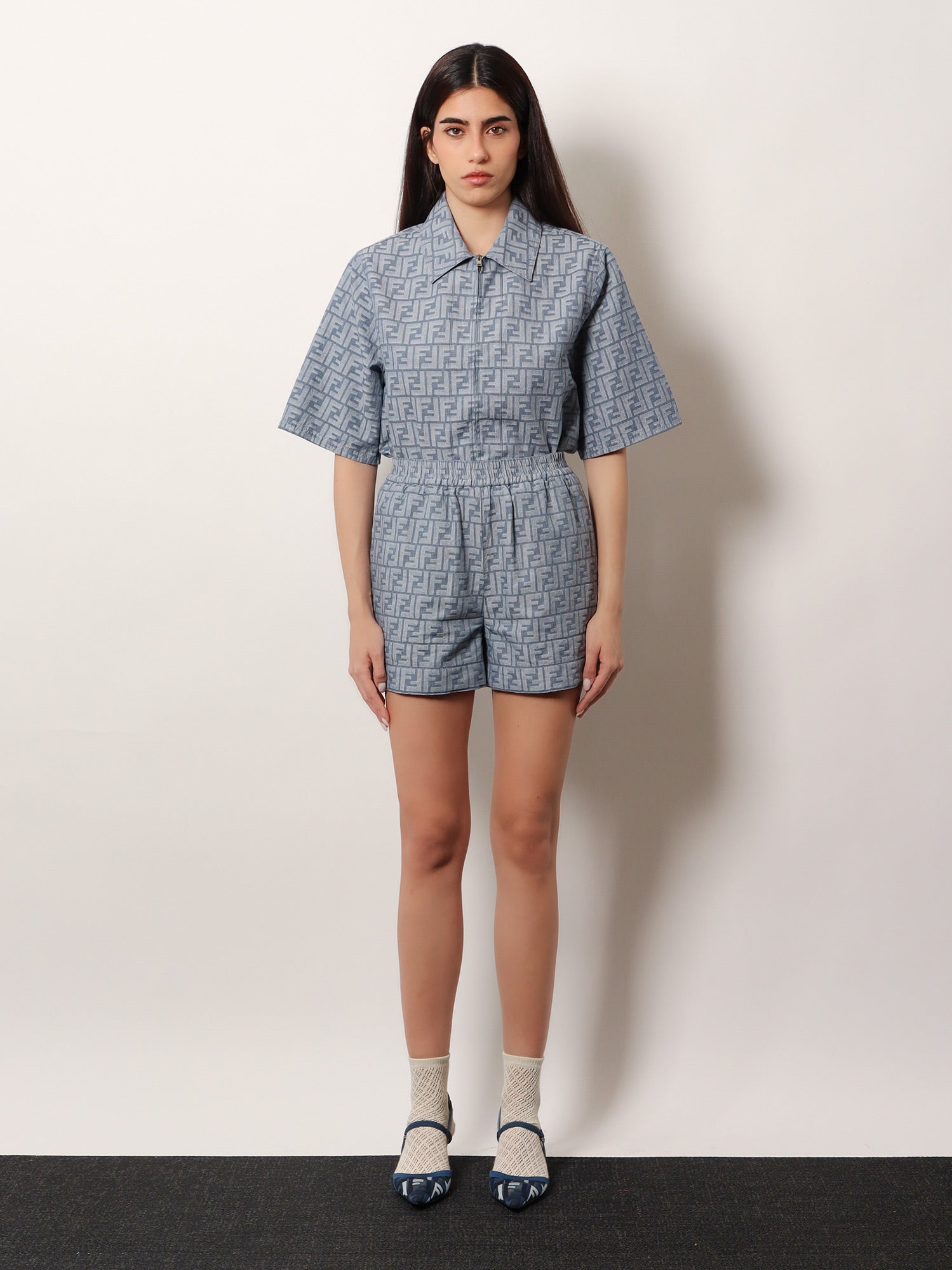 fendi-ff-cotton-and-linen-shorts