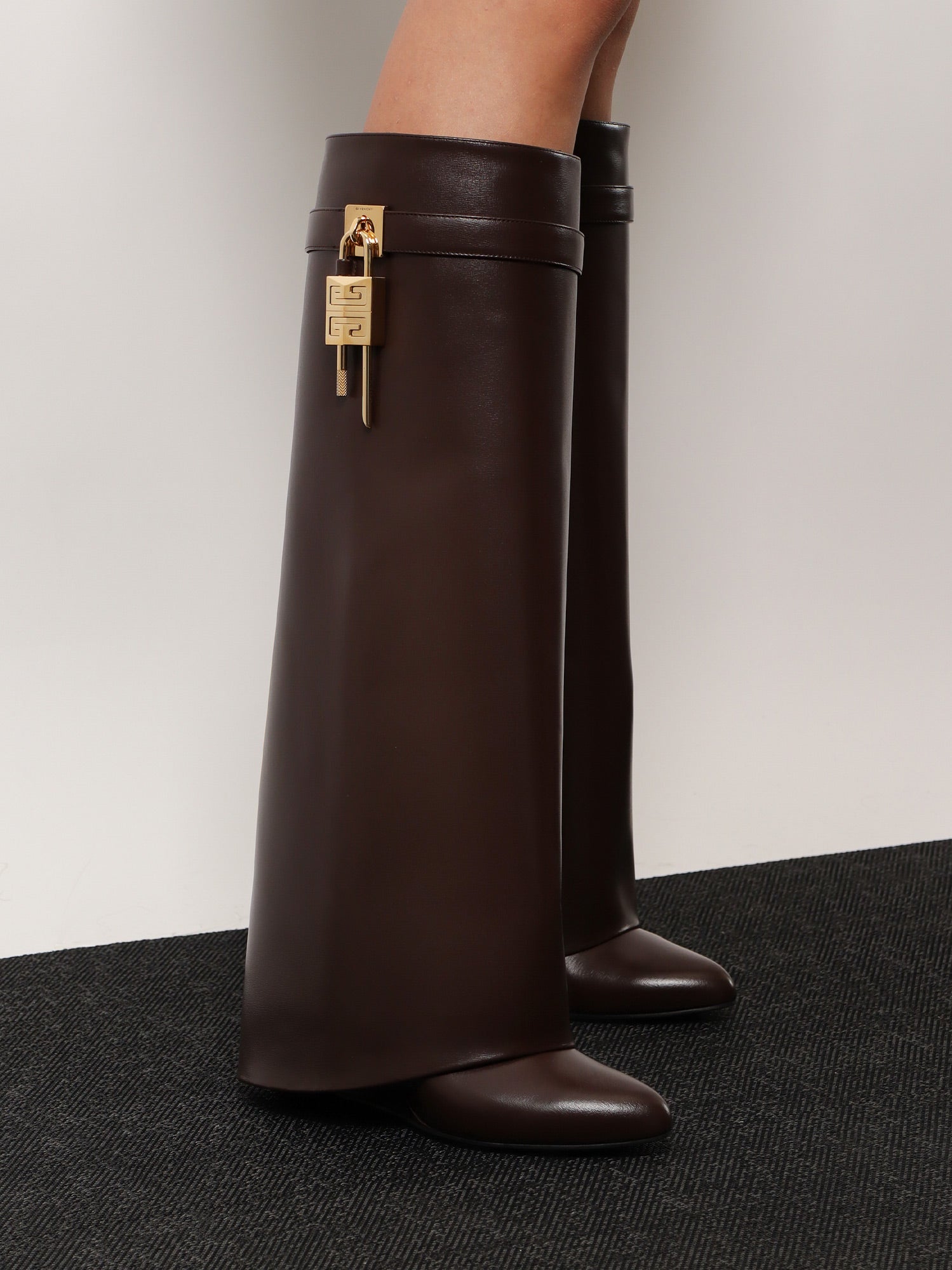 givenchy-shark-lock-leather-boots