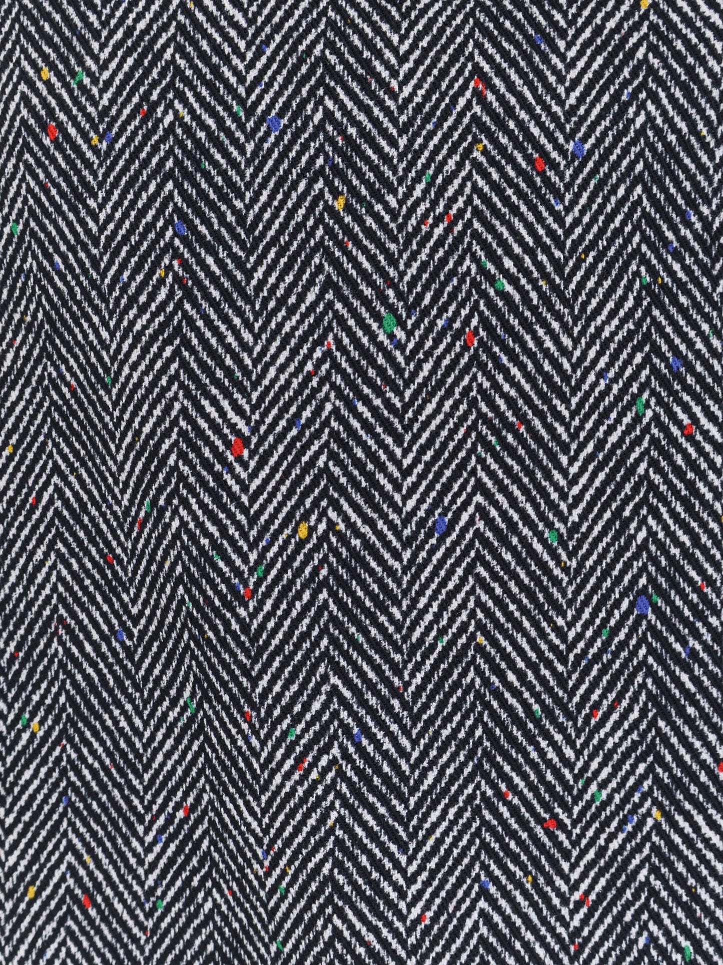 Herringbone motif cotton skirt