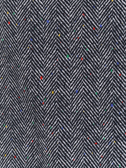 Herringbone motif cotton skirt