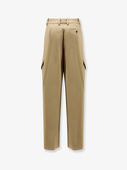 Cotton and wool cargo trousers