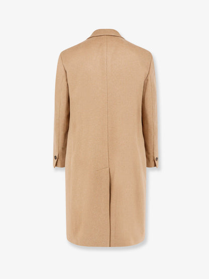 Cashmere coat with satin lining