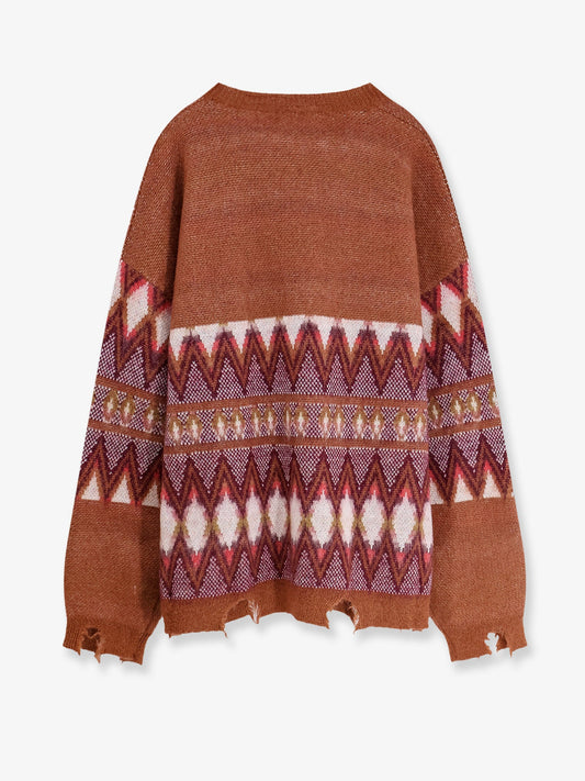 Wool and mohair blend cardigan