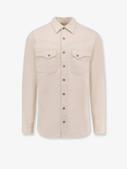 lardini-white-denim-shirt
