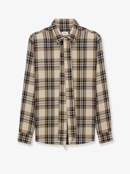 saint-laurent-cotton-tartan-lavallière-shirt