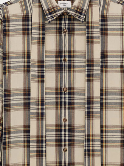 saint-laurent-cotton-tartan-lavallière-shirt