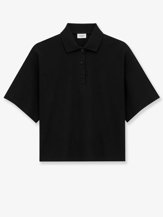 saint-laurent-cotton-blend-polo-shirt