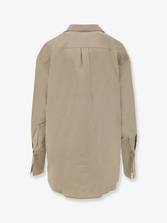 Viscose and wool shirt