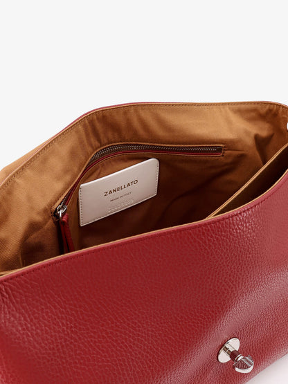 Postina M leather shoulder bag