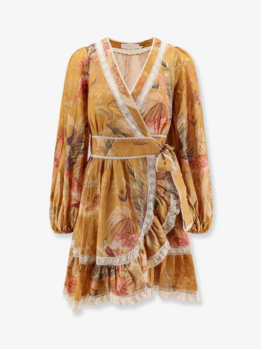 zimmermann-frill-cotton-short-dress-with-floral-print