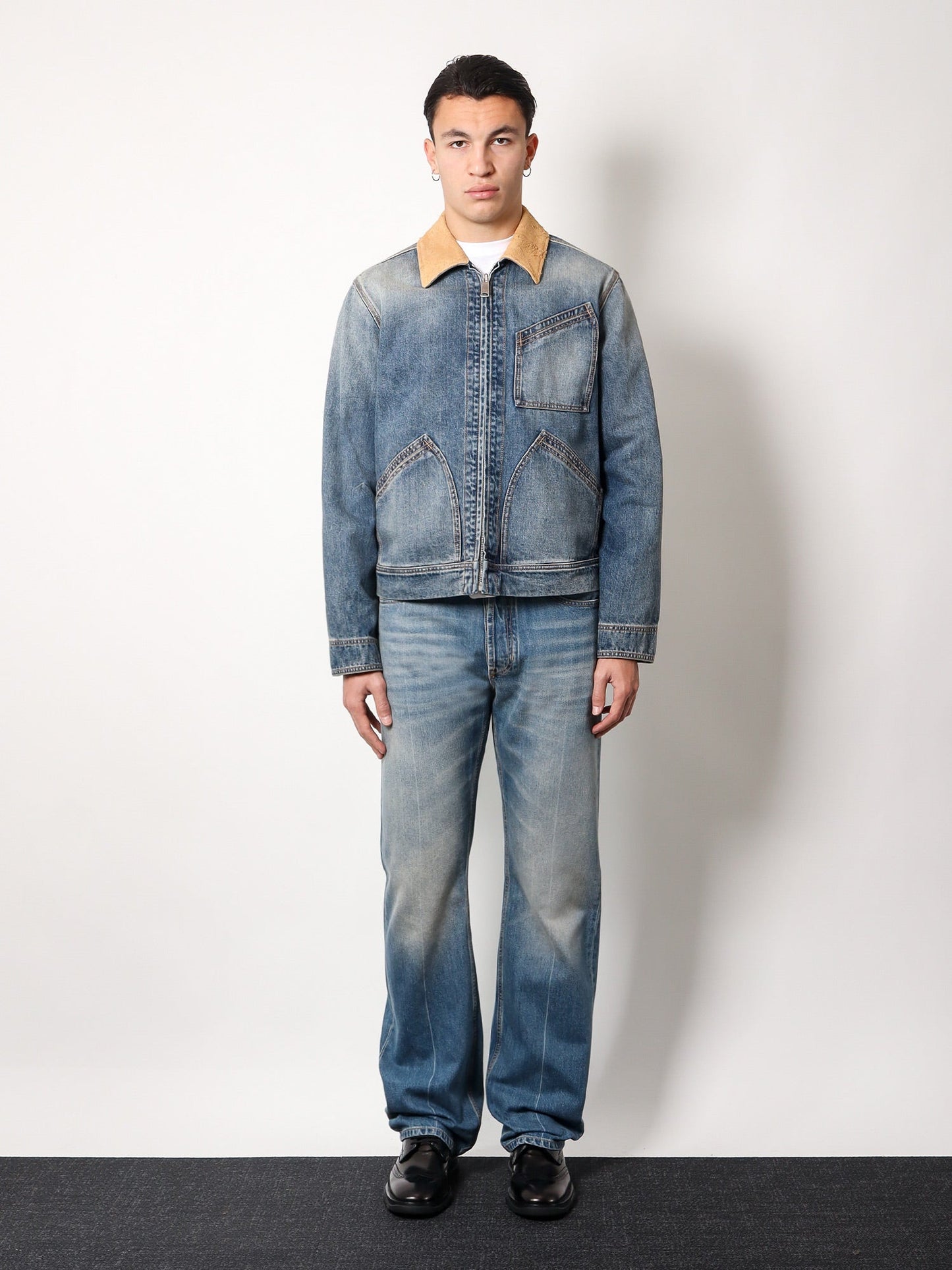 alexander-mcqueen-washed-blue-ddenim-jacket-with-suede-collar