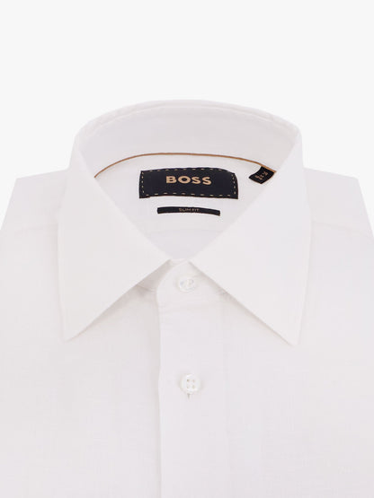 boss-slim-fit-linen-shirt