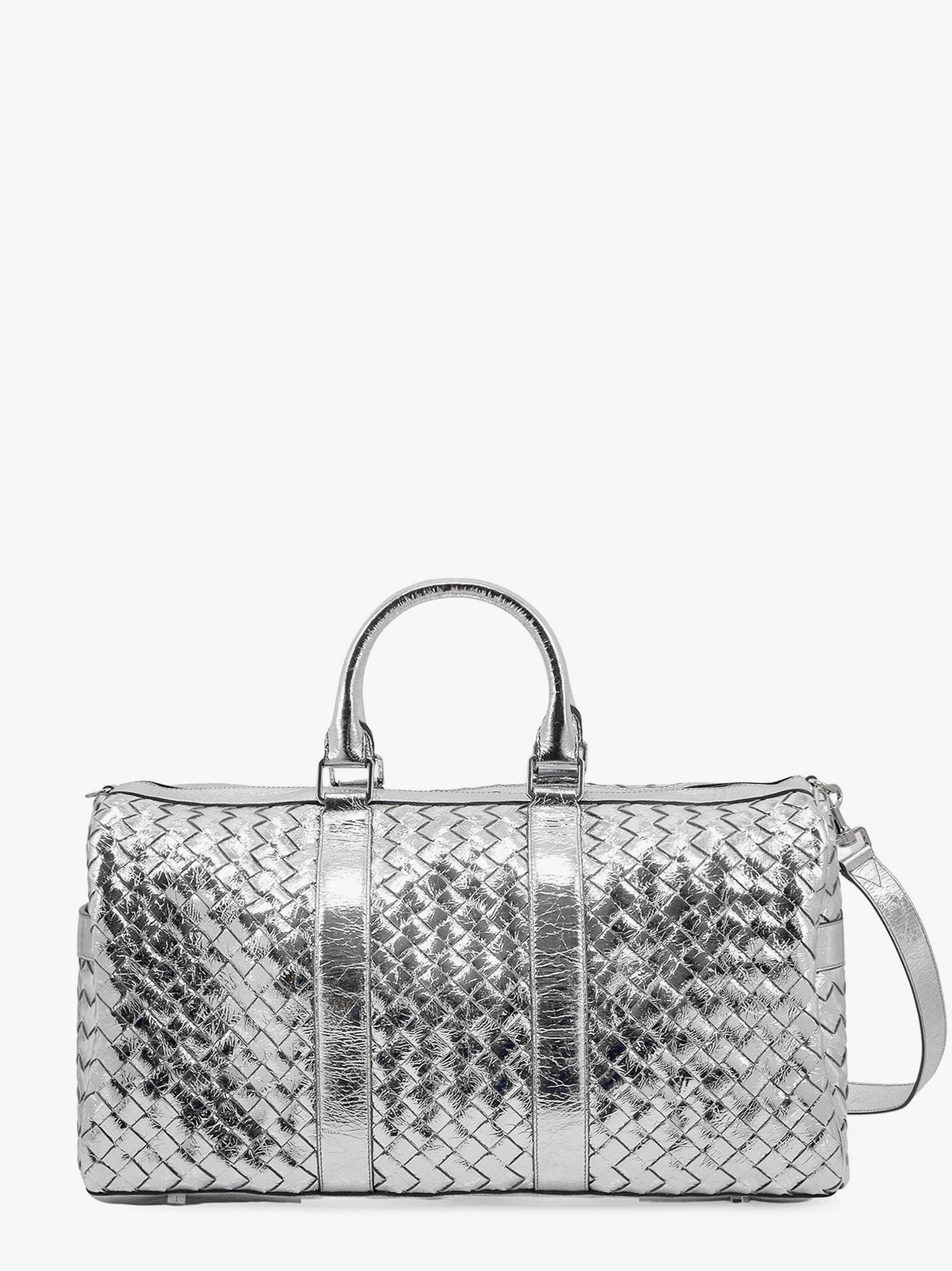 bottega-veneta-silver-leather-duffle-bag-with-intrecciato-motif