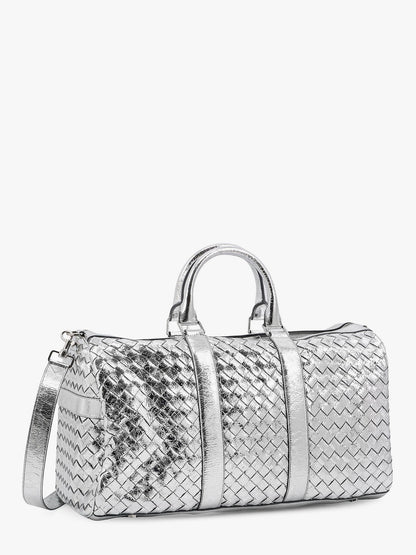 bottega-veneta-silver-leather-duffle-bag-with-intrecciato-motif