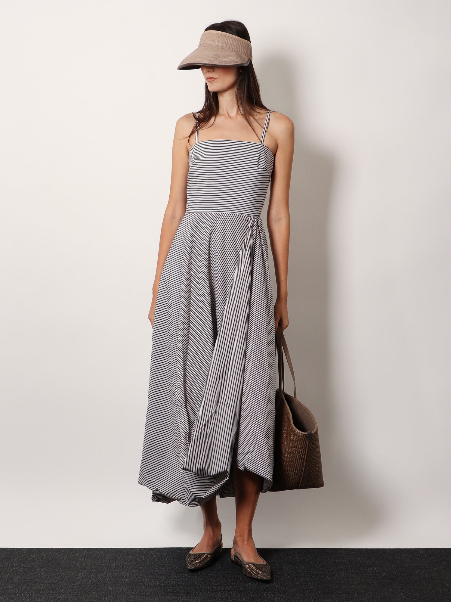 brunello-cucinelli-striped-cotton-long-dress-with-wide-panel