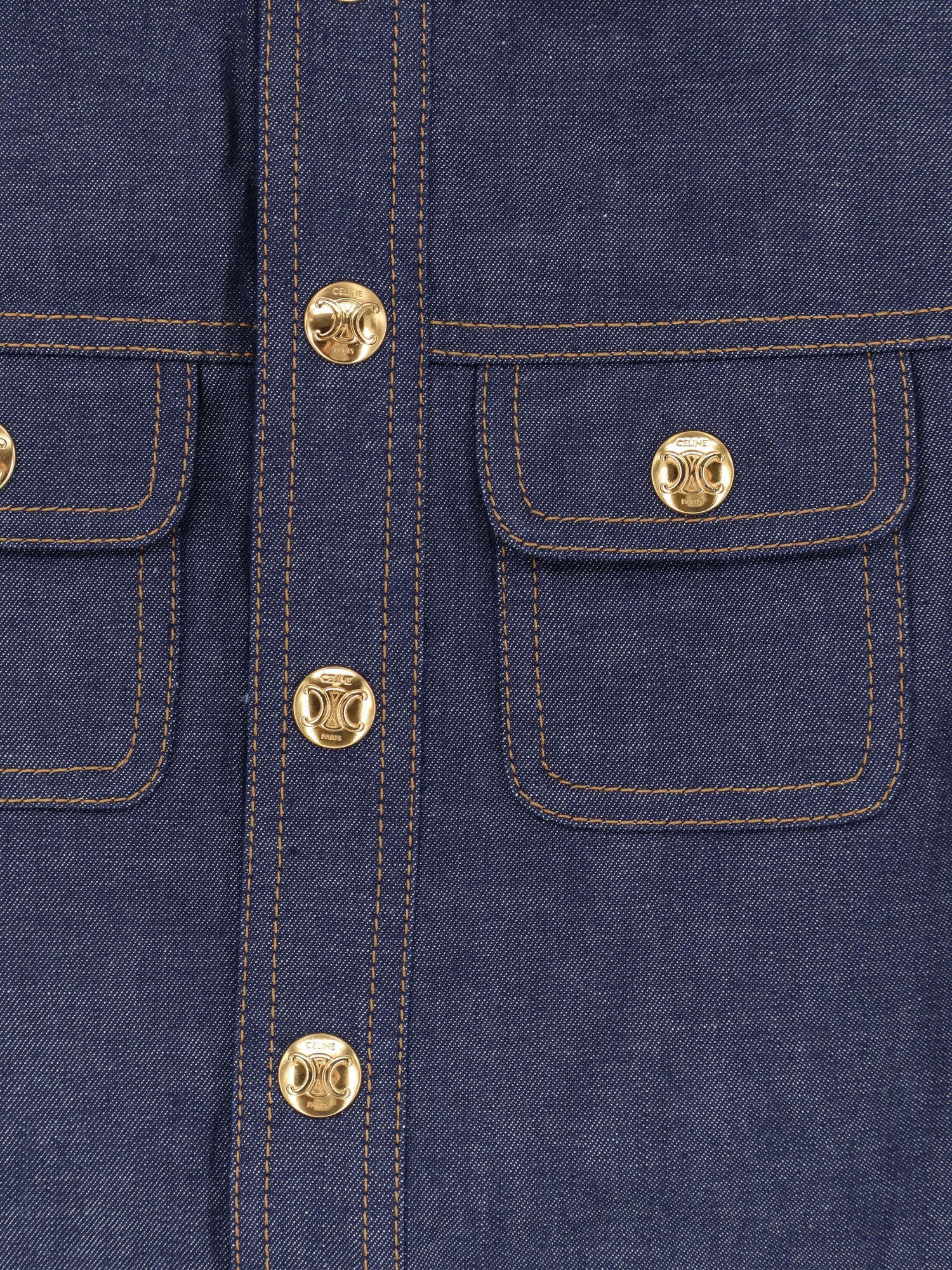 celine-denim-mini-chemisier/dress