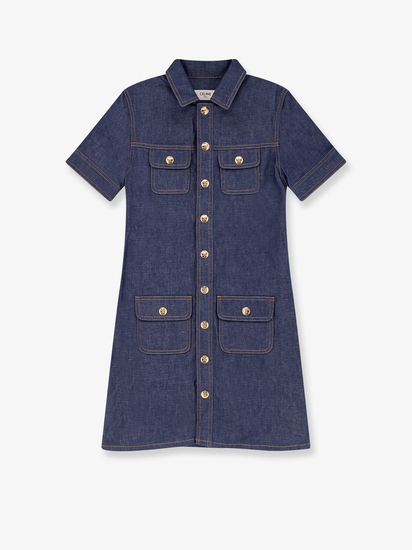 celine-denim-mini-chemisier/dress