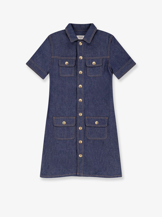 celine-denim-mini-chemisier/dress