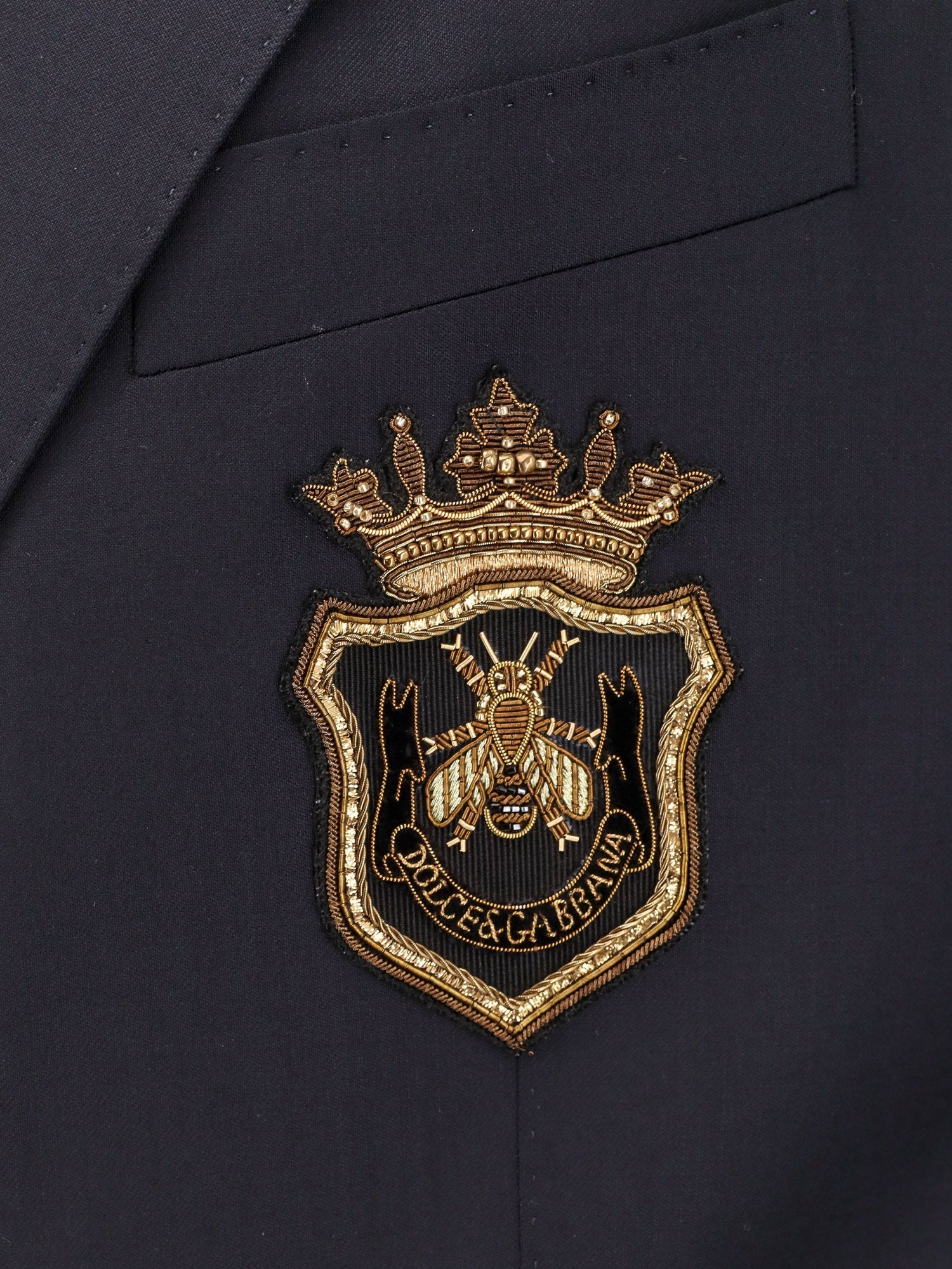dolce-&-gabbana-stretch-virgin-wool-blazer-with-frontal-logo-patch
