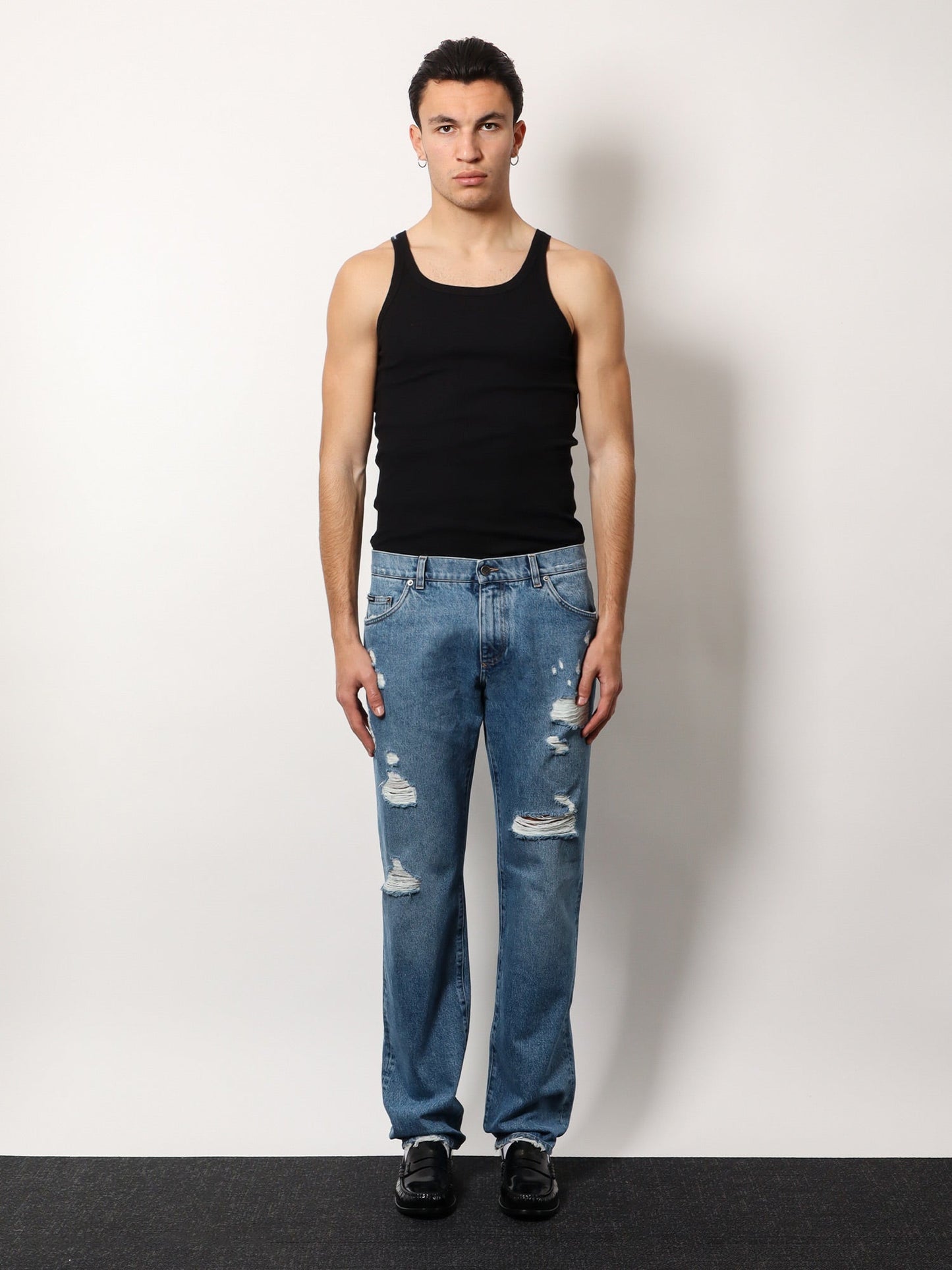 dolce-&-gabbana-cotton-jeans-with-rippings-detail