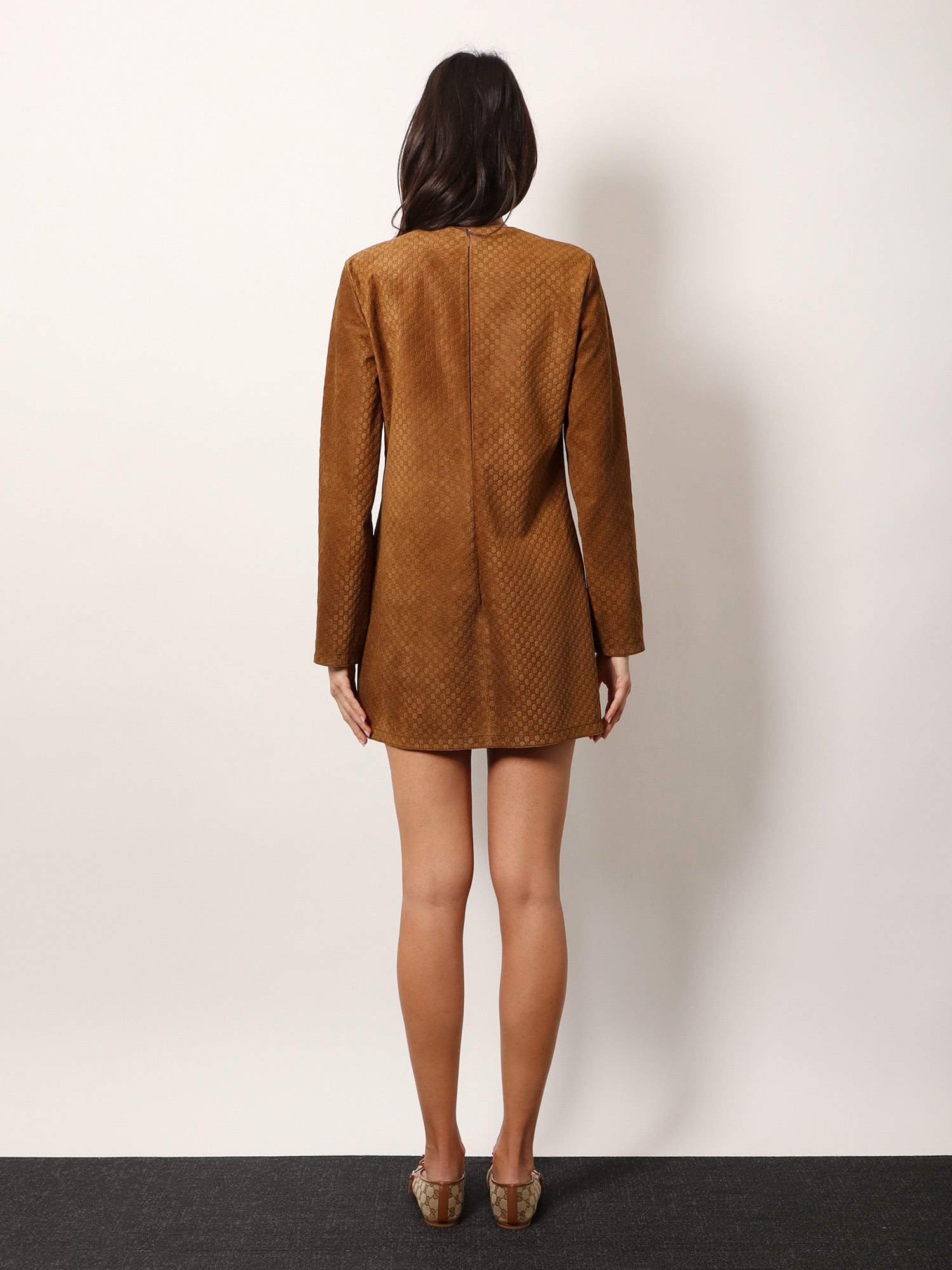 gucci-suede-short-dress-with-all-over-gg-logo