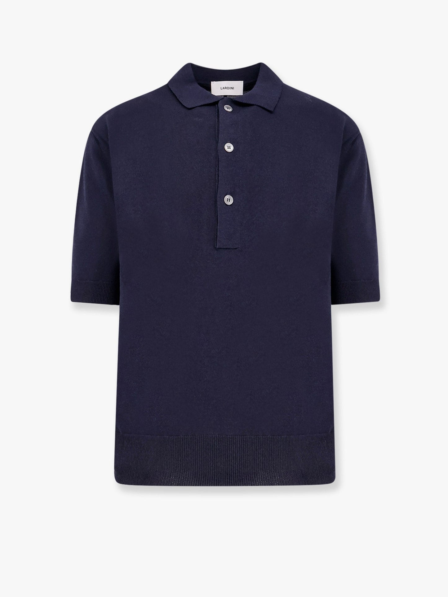 lardini-viscose-and-cotton-knit-polo-shirt