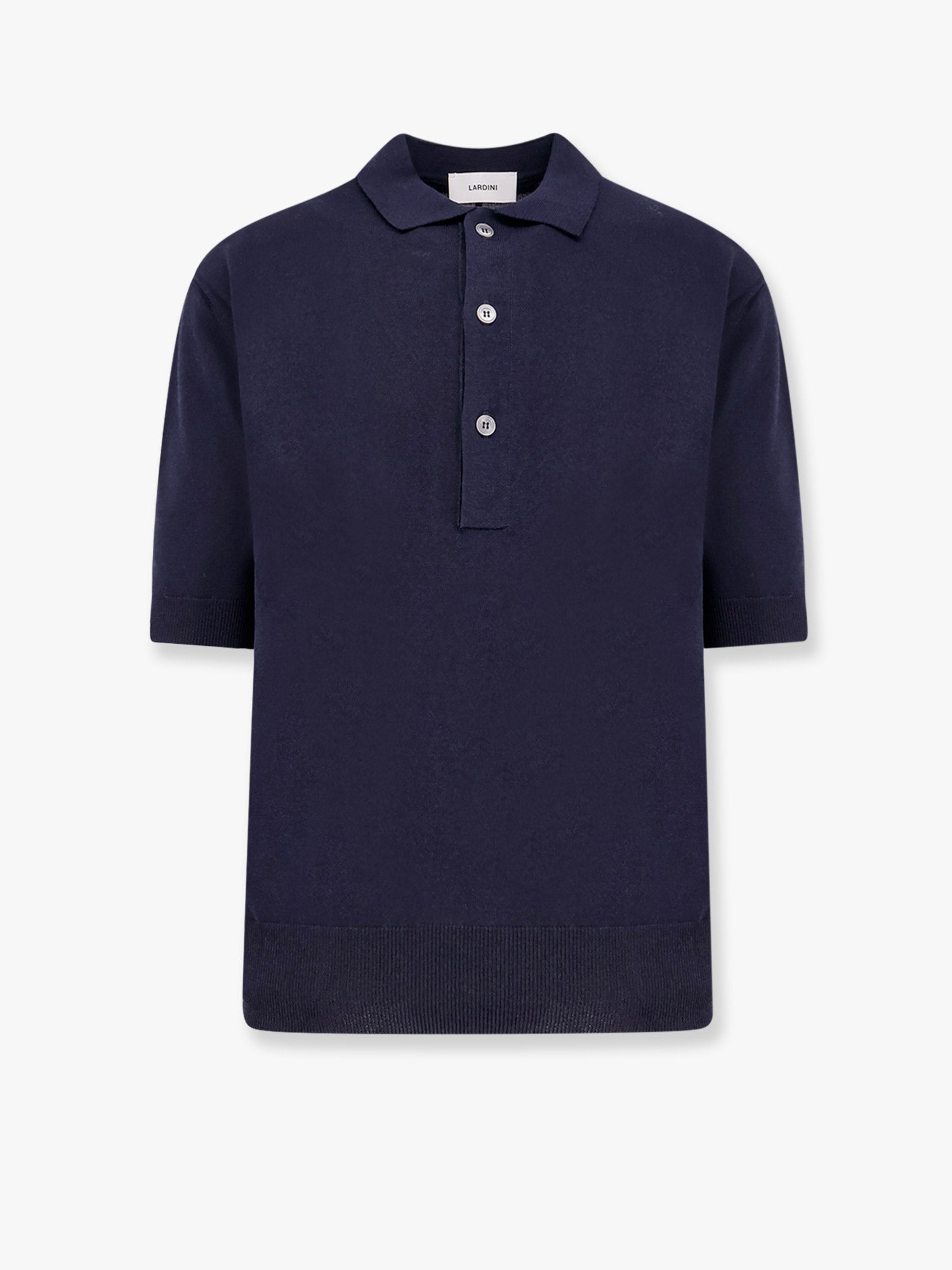 lardini-viscose-and-cotton-knit-polo-shirt