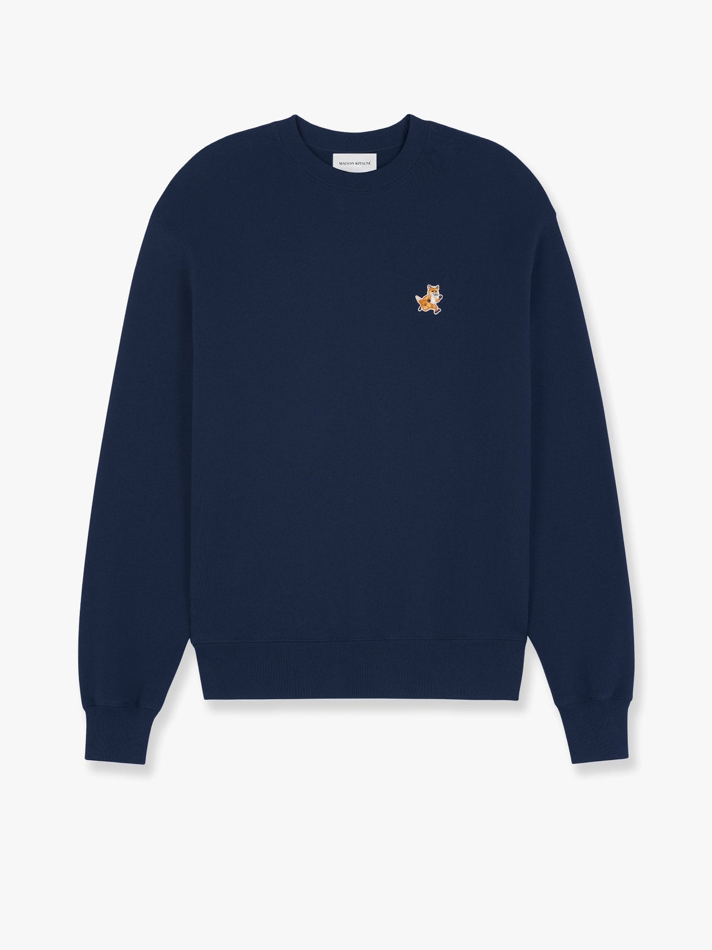 maison-kitsune-cotton-sweatshirt-with-speedy-fox-patch