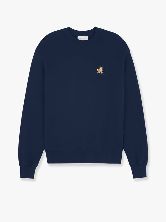 maison-kitsune-cotton-sweatshirt-with-speedy-fox-patch