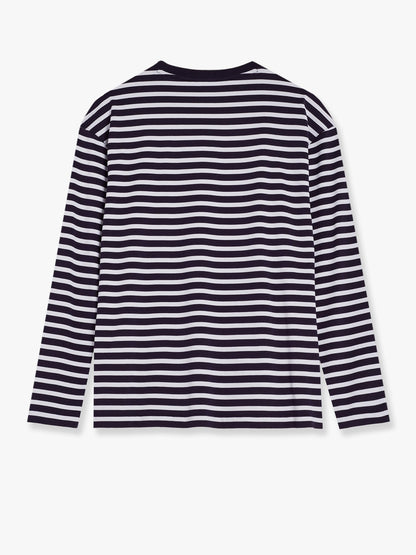 maison-kitsune-striped-cotton-sweater-with-iconic-logo-patch
