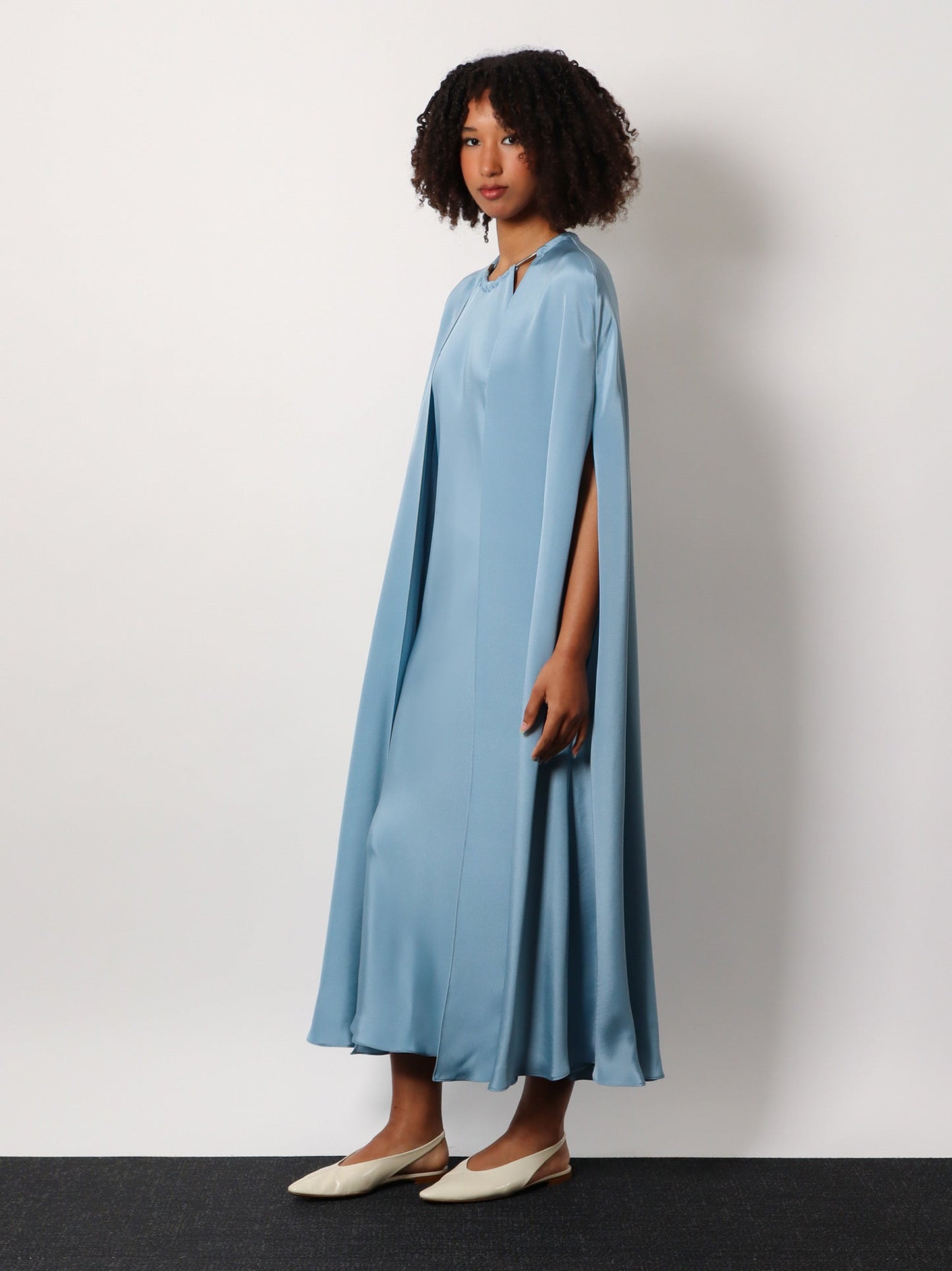 max-mara-managua-silk-long-dress-with-silk-cape-and-metal-detail