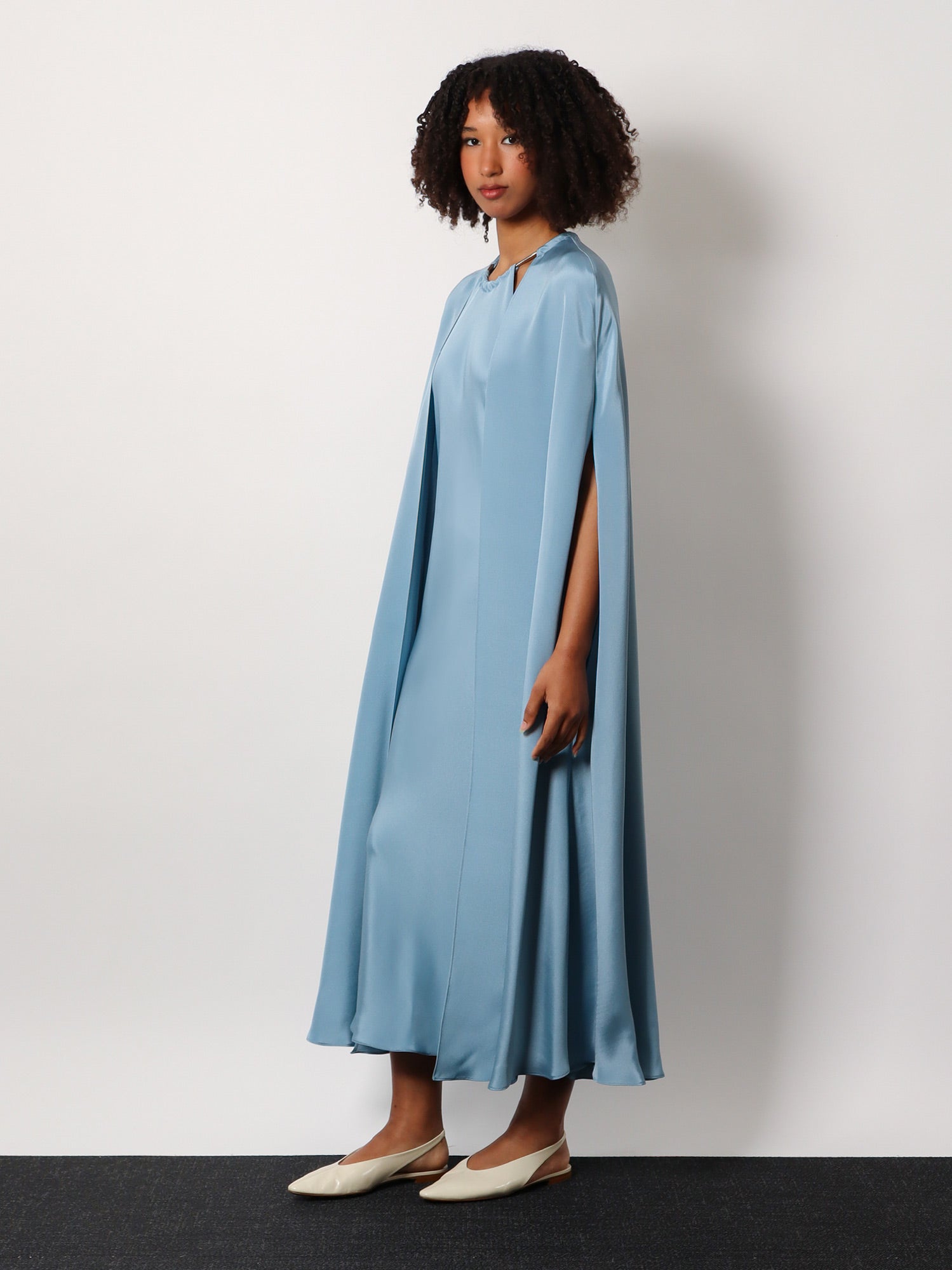 max-mara-managua-silk-long-dress-with-silk-cape-and-metal-detail