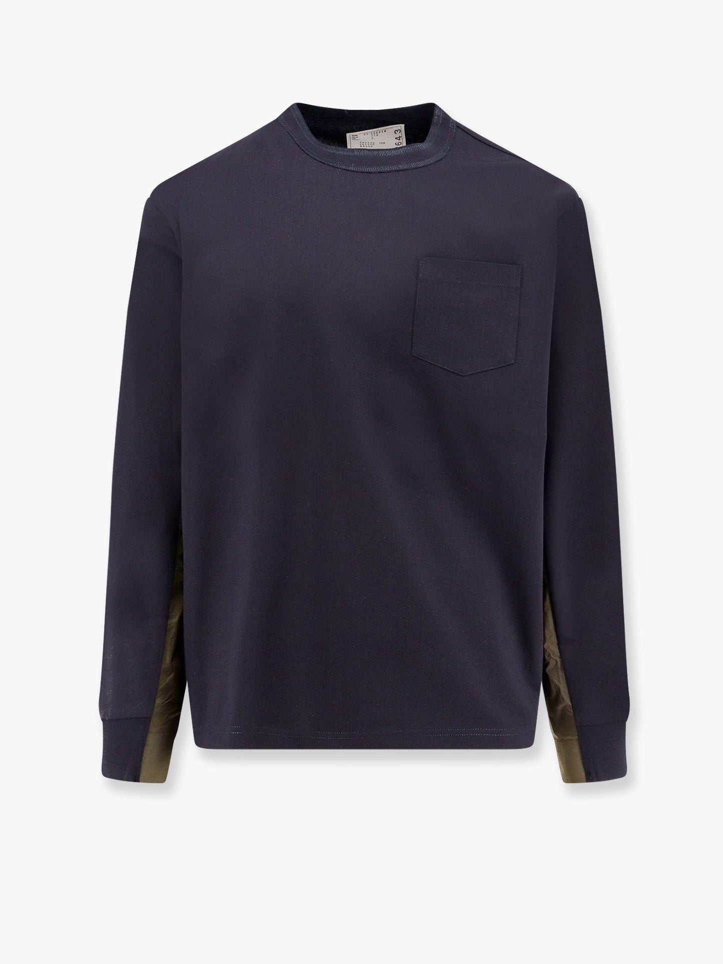 sacai-cotton-t-shirt-with-nylon-insert