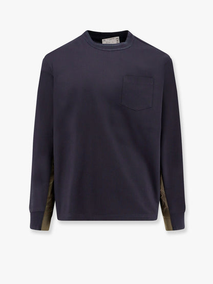 sacai-cotton-t-shirt-with-nylon-insert