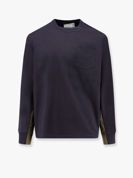 sacai-cotton-t-shirt-with-nylon-insert