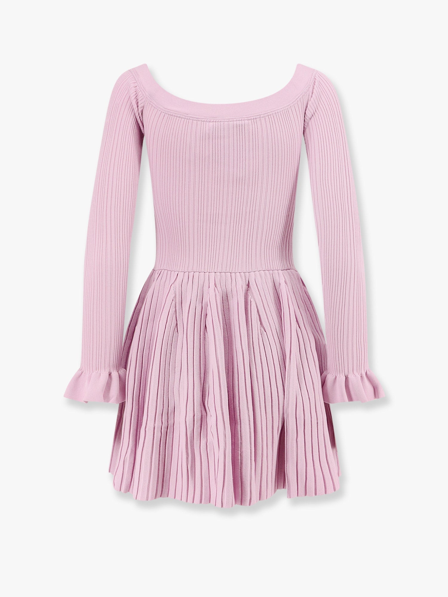 self-portrait-ribbed-knit-mini-dress-with-jewel-buttons