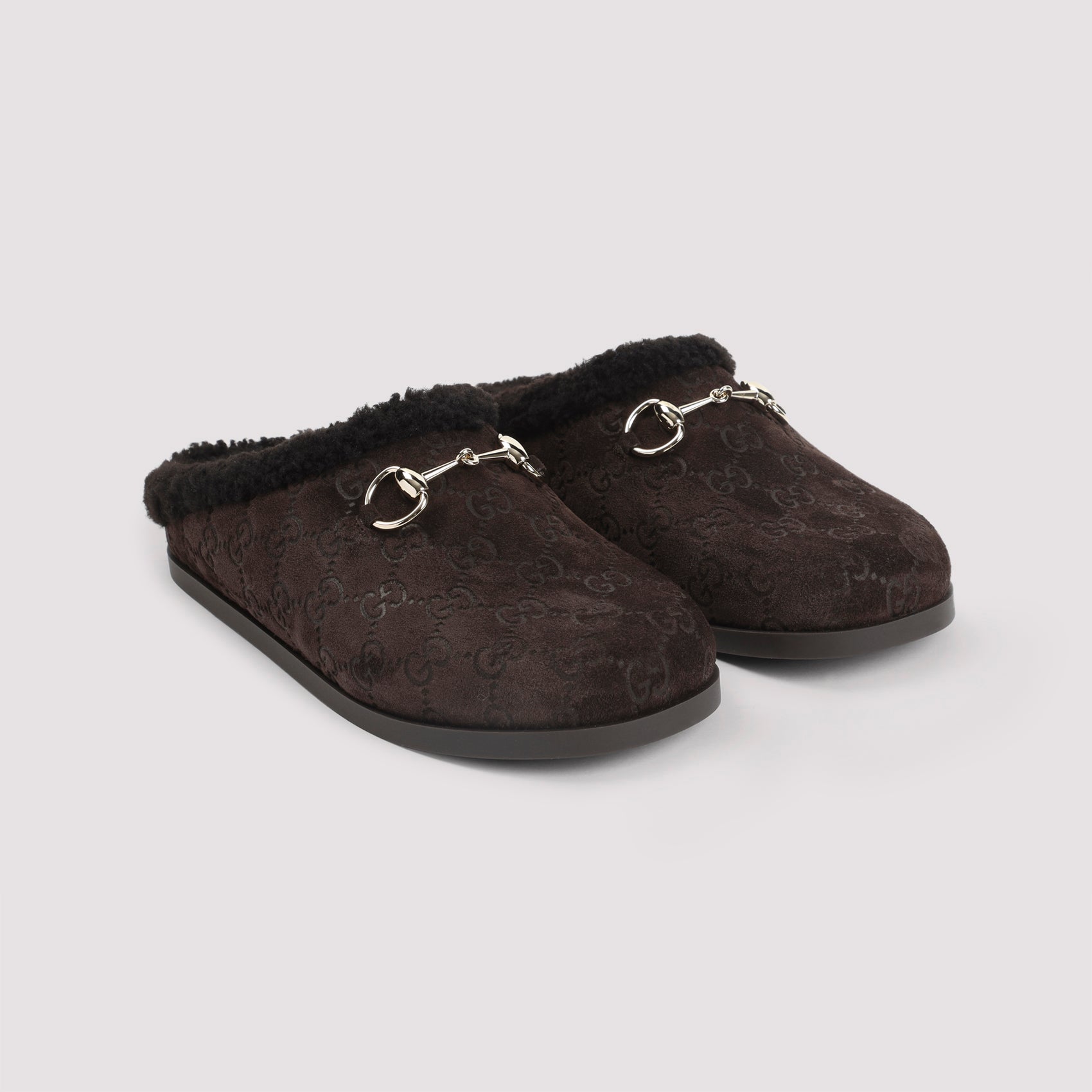 Brown Suede Leather Mules