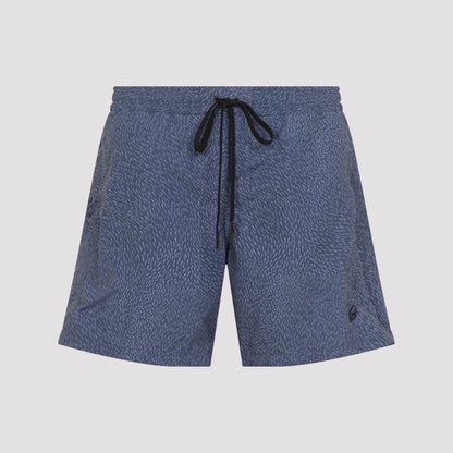 Blue 17CM Polyester Swim Shorts