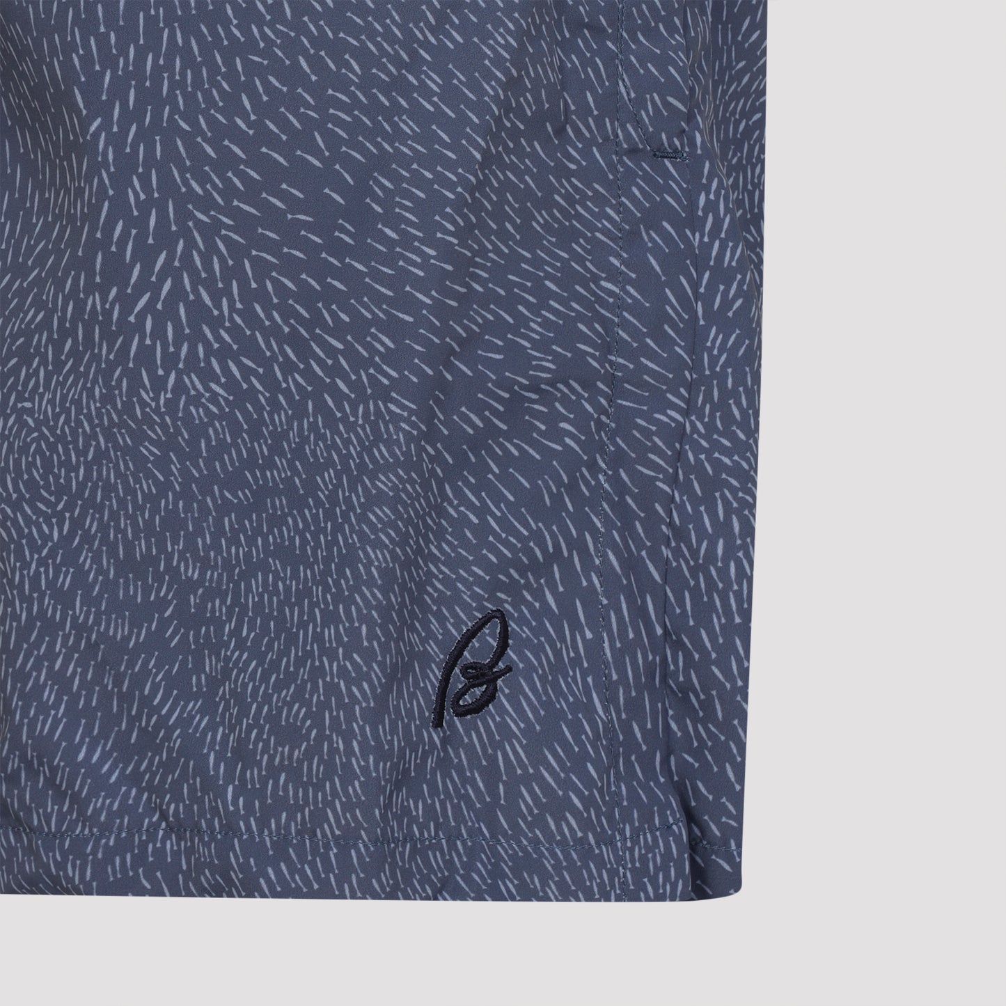 Blue 17CM Polyester Swim Shorts