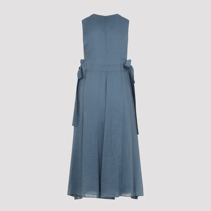 Aquile Linen Long Dress