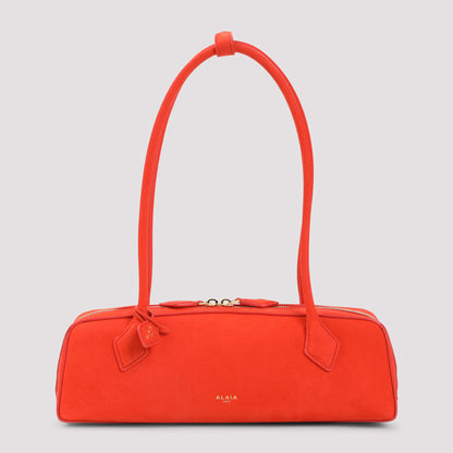 Orange Brule Medium Nabuk Shoulder Bag