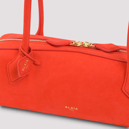 Orange Brule Medium Nabuk Shoulder Bag